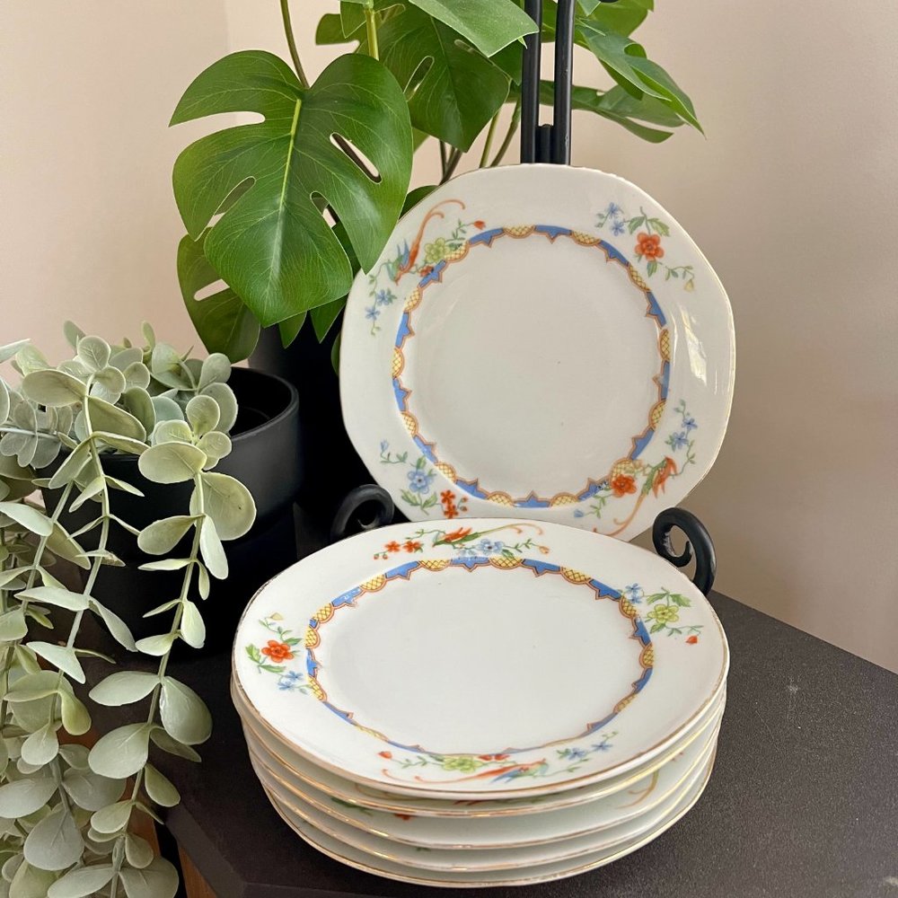 Set of 6 | Near-Antique (1925) Gebrüder Benedikt Bread & Butter Plates